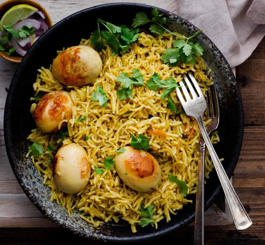 Egg Pulao Basmati indian Rice Original - All Halal