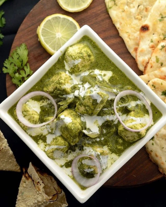 Palak paneer spinach