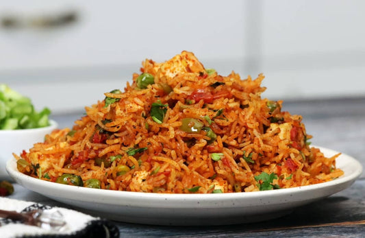 Tava pulao indian Basmati rice with vegetables